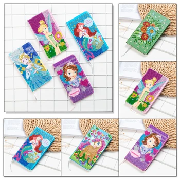 

50 Pages Diamond Painting Notebook DIY Cartoon Diamond Painting Diary Embroidery Cross Stitch Diary Book For Kids With gift box