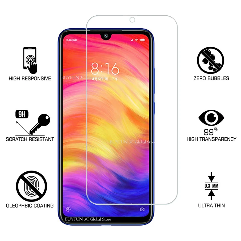 Защитное стекло закаленное для Xiaomi redmi note 7 pro|Защитные стёкла и плёнки| |