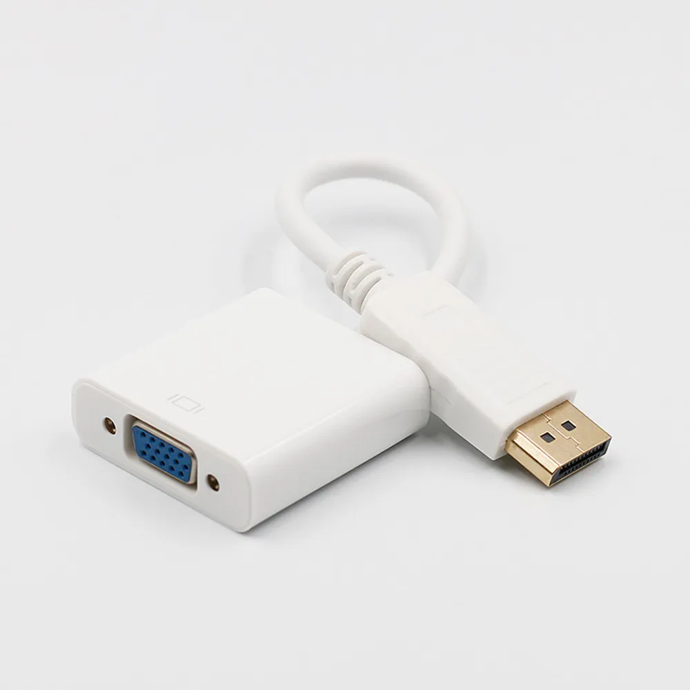 DisplayPort DP в VGA адаптер конвертер кабель, Male2Female 1080P 24K разъем, для ПК ноутбук HDTV монитор MacBook