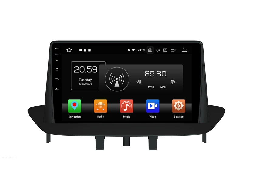 Автомобильный мультимедийный GPS навигатор PX6 стерео система на Android 9 с Wi Fi для Renault