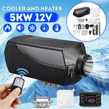 12v 5000w 5kw lcd monitor de ar aquecedor combustível diesel aquecedor carro com silenciador para rv caminhão do carro a motor casa barco ônibus motorhome