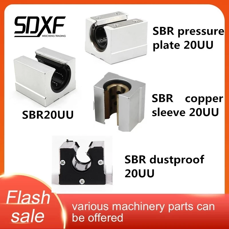SBR16UU линейный Шарикоподшипниковый блок открытого типа CNC маршрутизатор SBR