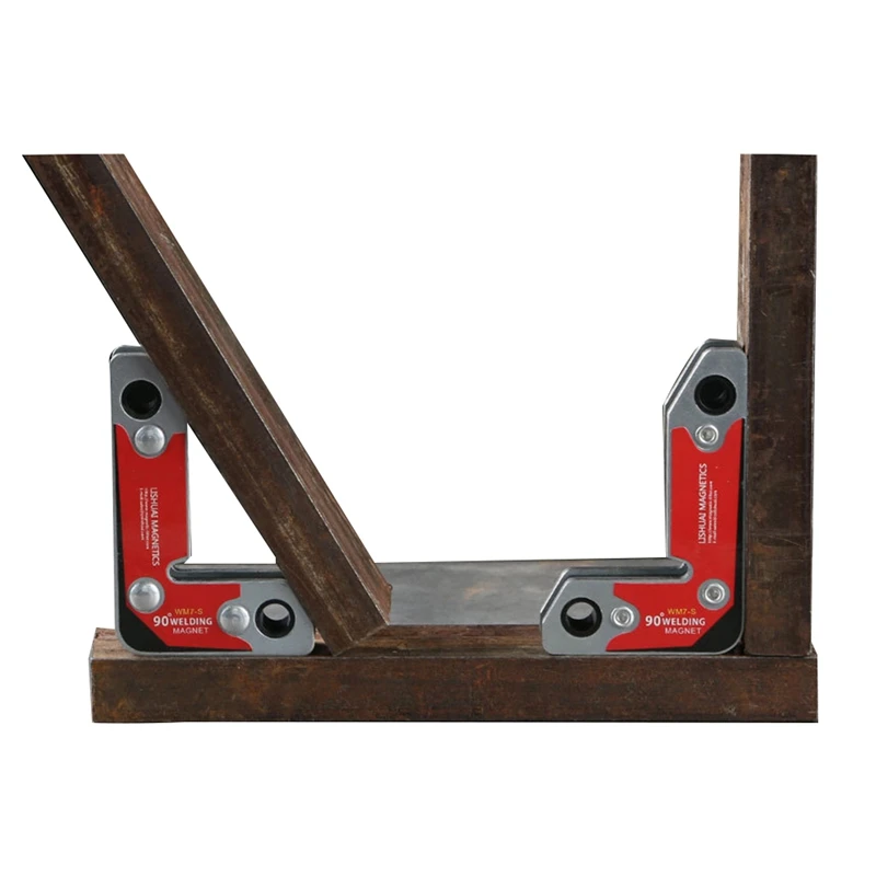 4Pcs Magnetic Holder/Corner Welding Magnets / Internal and External Right Angle Fixator Magnetic Clamp, 2Pcs Wm7-S& 2Pcs Wm6-S