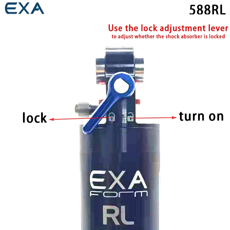 Bicycle shock absorber EXAform 588RL 190MM/185MM mountain bike