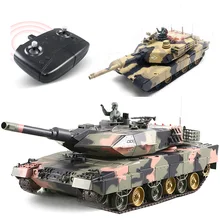1:24 ИК битва 2,4 ГГц пульт дистанционного управления танк может быть заряжен с отслеживаемым launchable инфракрасный боевой танк детские игрушки