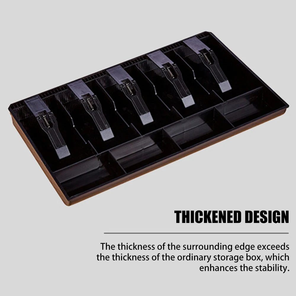 Ящик для хранения наличных 5 сеток 4 монеты кассовая коробка кассовый ящик ABS