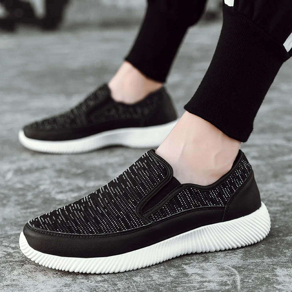 KANCOLLE Fashion Men Outdoor One-Legged Lazy Breathable Shoes Comfortable Soft Sneakers Athletic Tourist Shoes Leisure Shoes1217