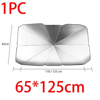 

Heat Car Sun Visors Sunshield Black and silver Summer Car Front Sunshade