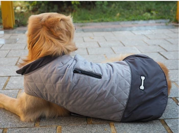 

Wholesale Pet Clothes Large Dog Winter Autuman Jacket Vest Double-sided Wearable Small Dogs Outdoor Coat Slightly Waterproof