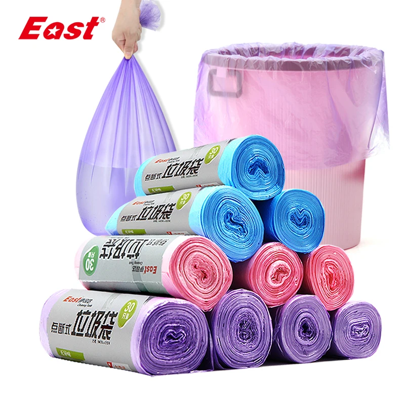 East High Quality Garbage Bags Set Trash Waste Bags Large Strong Flat