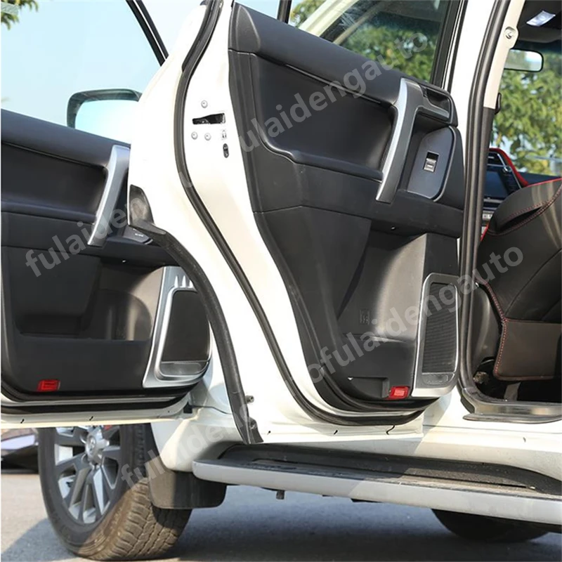 4 шт. для Toyota Land Cruiser Prado FJ150 2010- ABS хромированный Автомобильный Дверной рожок декоративная рамка, обшивка, Накладка аксессуары для автомобиля