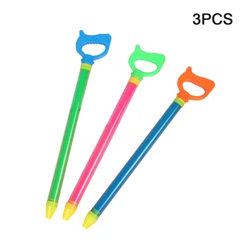 

3pcs/set Kids Toy Durable Swimming Pool Summer Interactive Water Blaster Single Pipe Draw Type Squirt Soakers Random Color