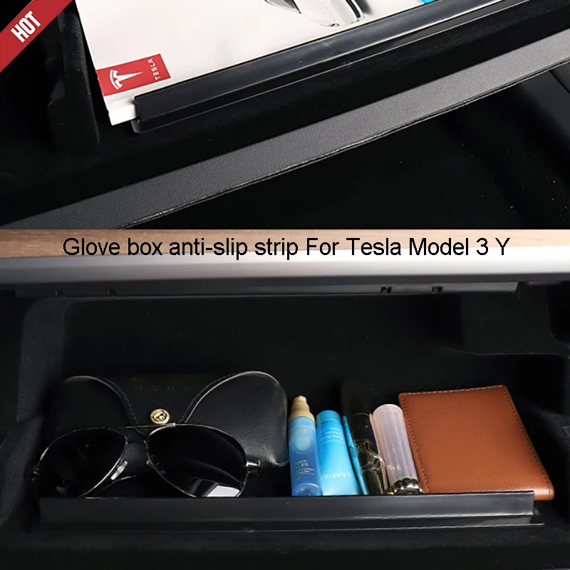 

Glove box anti-slip strip Stikcer For Tesla Model 3 Y Storage box double-sided tape