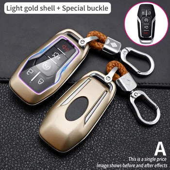 Carbon Fiber Car Smart Key Cover Case Fob For Lincoln MKZ MKC MKX For Ford Fusion Mondeo Mustang F150 Protect Shell Accessories - Carbon Fiber Car Smart Key Cover Case Fob For Lincoln MKZ MKC MKX For Ford
