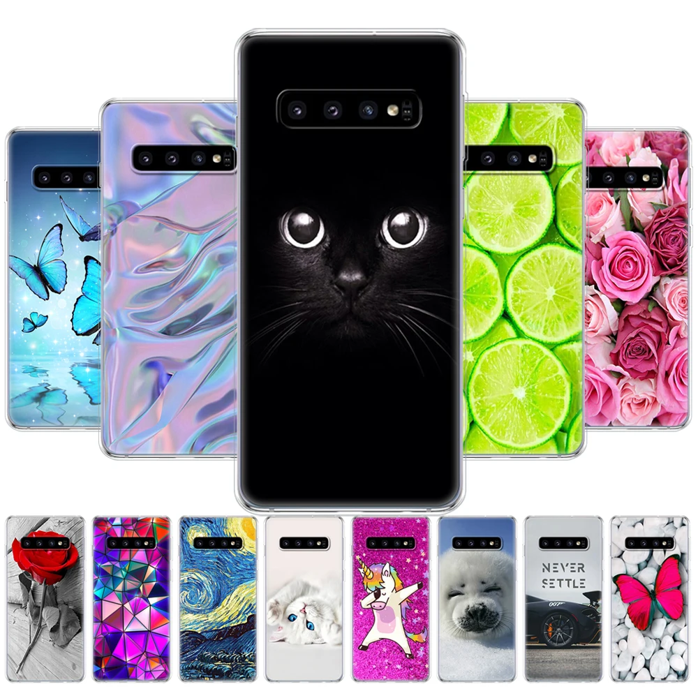 Per Samsung Galaxy S10 Custodia S10Plus Custodia In Silicone Tpu Cover Phone S10 E Custodia Per Samsung S10 Plus G975F S 10 Sm-G973F Cover