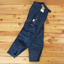 Мужская верхняя одежда, толстые зимние брюки с несколькими карманами, свободные рабочие штаны с несколькими карманами, защита от ветра