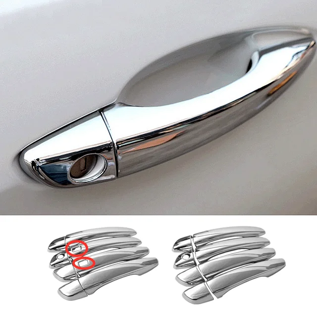 ABS Chrome For Peugeot 3008 GT 5008 2nd 2017 2021 Car Side Door Handle bowl Cover Trim Sticker Car Exterior Accessories 8pcs
