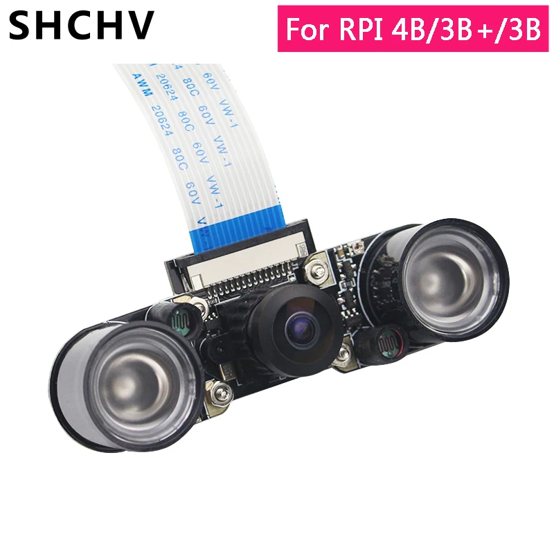 Raspberry Pi 4 камера ночного видения 5MP Raspberry Pi 3 OV5647 130/160 градусов Фокусирующая камера для Raspberry Pi 4 3 Модель B 3B Plus|Аксессуары для демонстрационных стендов| | АлиЭкспресс
