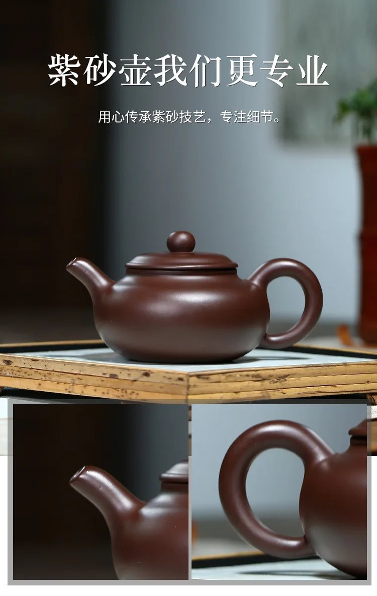 Chinese Handmade Beauty Tet Set Portable Purple Clay Teapot Zisha Teaware Kitchen Accessories Bubble Tea Free Shipping