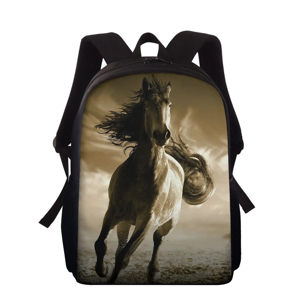 

HYCOOL 3D Kids Kindergarten Student School Bags Children Backpack Cartoon Infant Book Bags Horse Book Bags for Baby Girls Boy