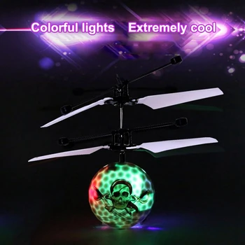 

Infrared Induction Drone Flying Flash LED Lighting Ball Helicopter Child Kid Toy Gesture-Sensing No Need To Use Remote Control U