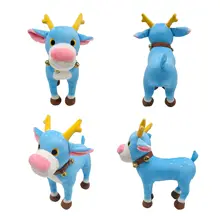 

2022 New Tiptoe The Reindeer Plush Toy Kids Doll Pillow Stuffed Blue Elk Plush ToyHug Christmas Xmas Gift
