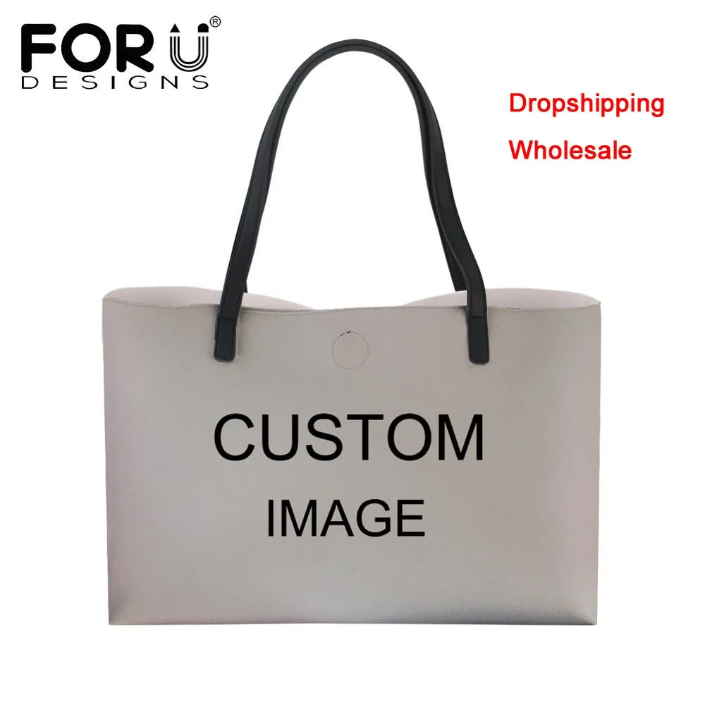FORUDESIGNS/настроить изображение логотипа имя на персонализированные PU кожаные женские сумки на плечо женские кошельки Bolsos - Цвет: Custom Z25