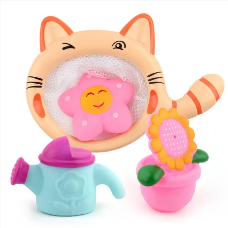 Kawaiii Аниме Игрушки для ванной воды игрушка для ванной воды спрей резиновая утка Монтессори животные мультфильм пляжные игры игрушки детские игрушки