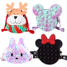 Sac de rangement Disney Minnie Mickey Mouse pour femmes, sac de rangement pour jouets, décor de fête d'anniversaire, cadeau de noël pour filles