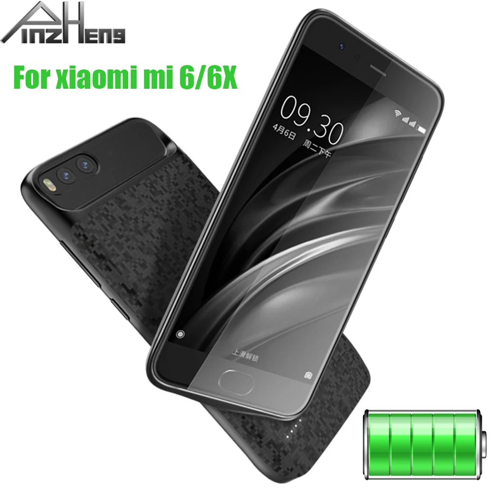 

PINZHENG Battery Charger Case For Xiaomi Mi 6 6X Battery Case Power Bank Charging Cases External Charger For Xiaomi Mi6 Mi6X