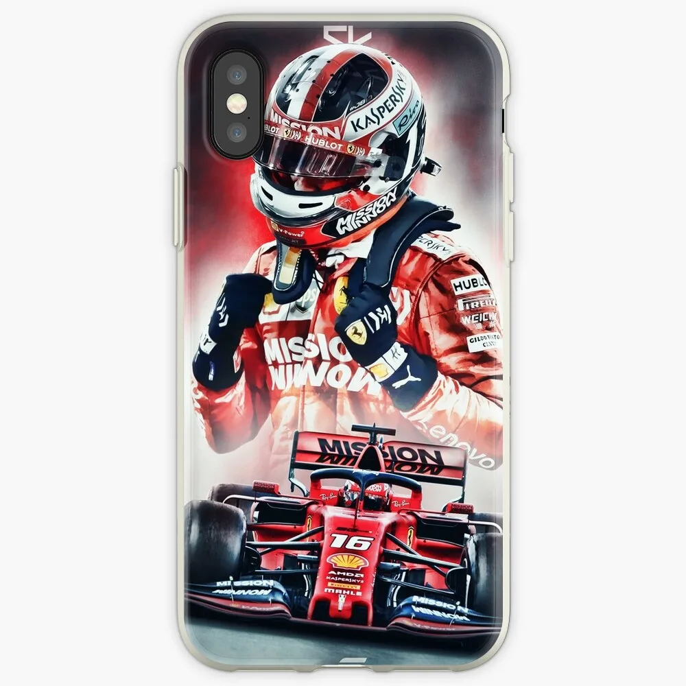 Чехол Charles Leclerc Poster Прозрачный чехол для iphone X XSMAX XR 11 Pro Max 6 6s 5 5S 7plus 8plus 7 8 | Мобильные