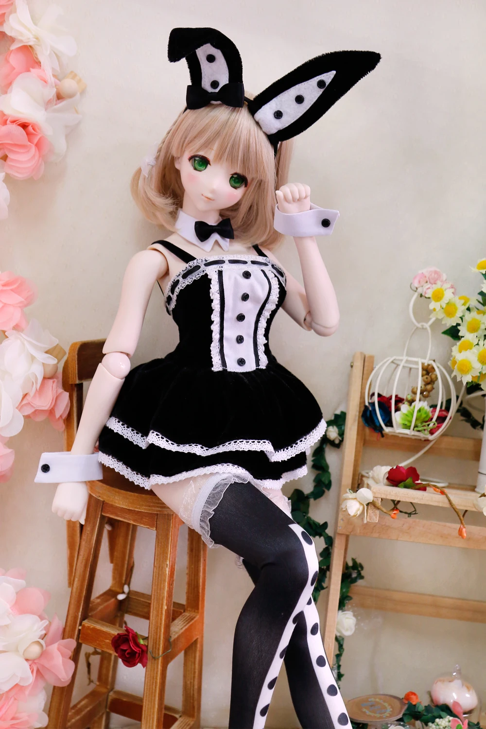 Estartek 1/3 1/4 полный ручной работы заказной сексуальный кролик набор для BJD SD DD кукла Фигурка DIY
