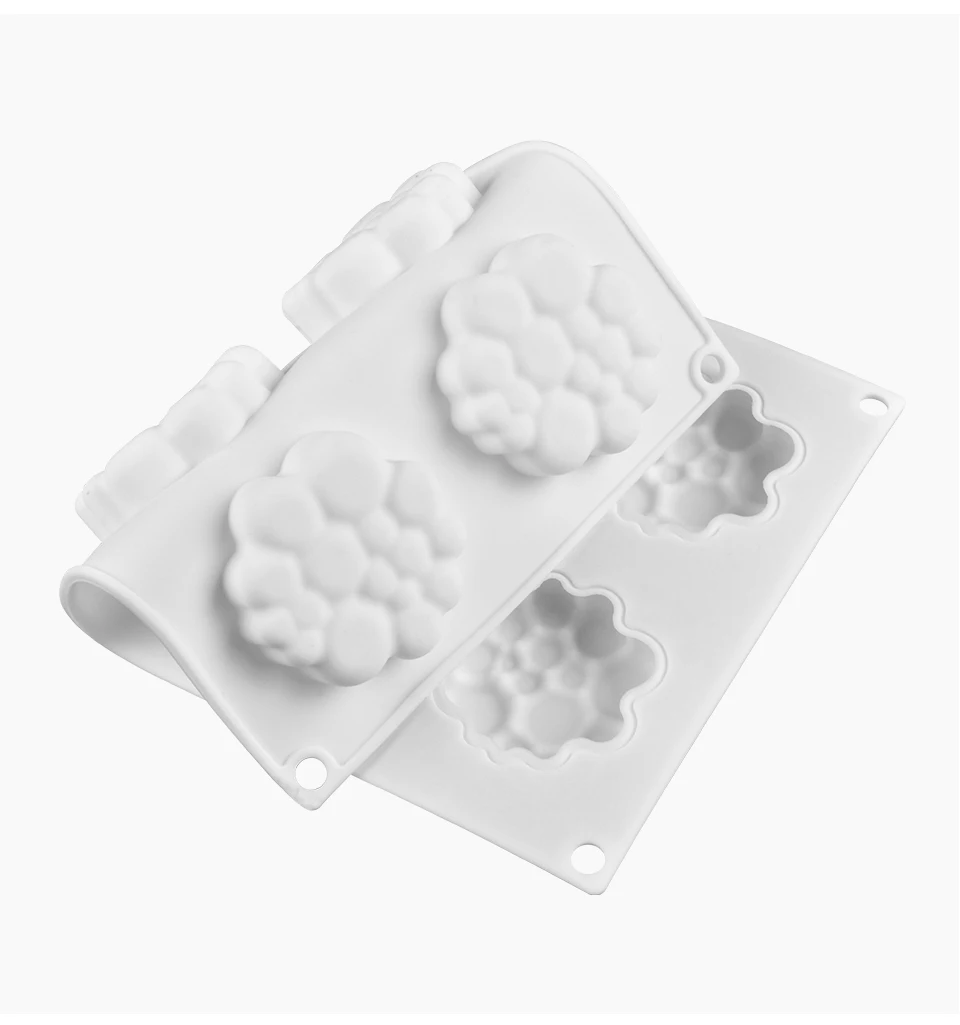 FUNBAKY 8 полости Tart Форма 3D круглые силиконовые формы для пирога украшения инструменты для выпечки желе пудинг Выпекание Мусса формы