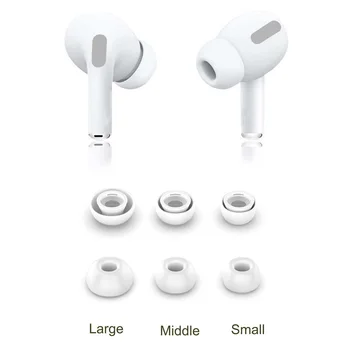 

3 Pair Soft Silicone Earbuds Earphone Case Earplug Cover for Apple Airpods Pro 3 Headphone Eartip Ear Tips Airpods3 Earcap Plug