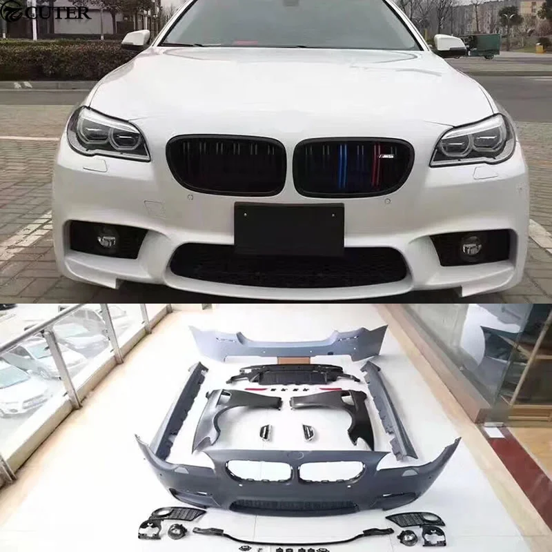 F10 F18 Kit Carrozzeria M-Tech Serie 5 Pp Paraurti Anteriore Non Verniciato Parafango Minigonne Laterali Paraurti Posteriore Per Bmw F10 F18 M-Tech 11