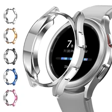 Pokrowiec na samsung Galaxy watch 4 classic 46mm 42mm TPU platerowany wszechstronnym zderzakiem osłona ekranu Galaxy watch 4 44mm 40mm tanie tanio RMUTANE CN (pochodzenie) Paski do zegarków Z tworzywa sztucznego