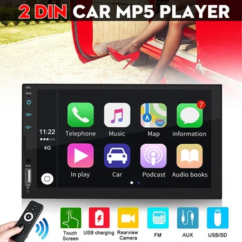 

2 Din Android 7 Car Radio Stereo Mp5 Player Multimedia Player Auotradio Audio Touch Screen bluetooth FM AUX