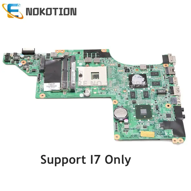 NOKOTION 630278-001 592816-001 615278-001 аккумулятор большой емкости для hp DV6-3000 Материнская плата ноутбука DA0LX6MB6H1 HD5650 1 гб поддержка I7 только в том случае