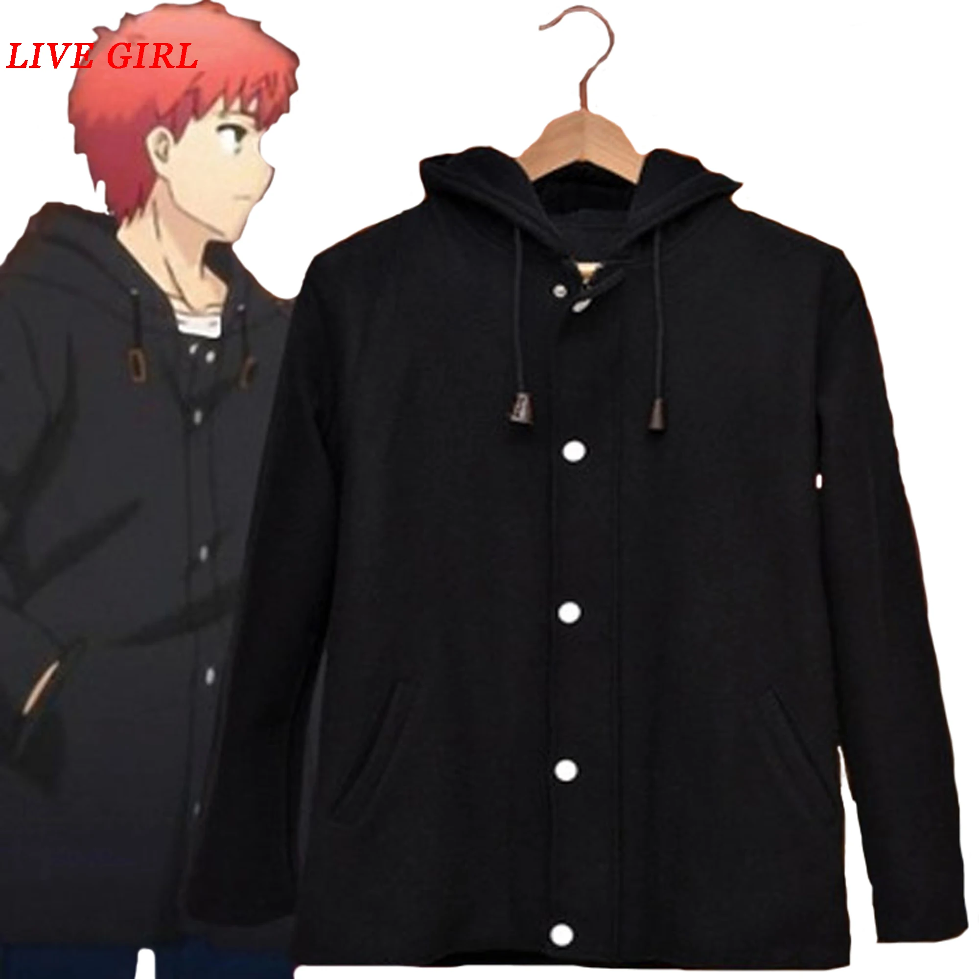 Fate Stay Night Emiya Shirou плащ-Пыльник вечерние костюмы косплей аниме куртки костюм M-2XL