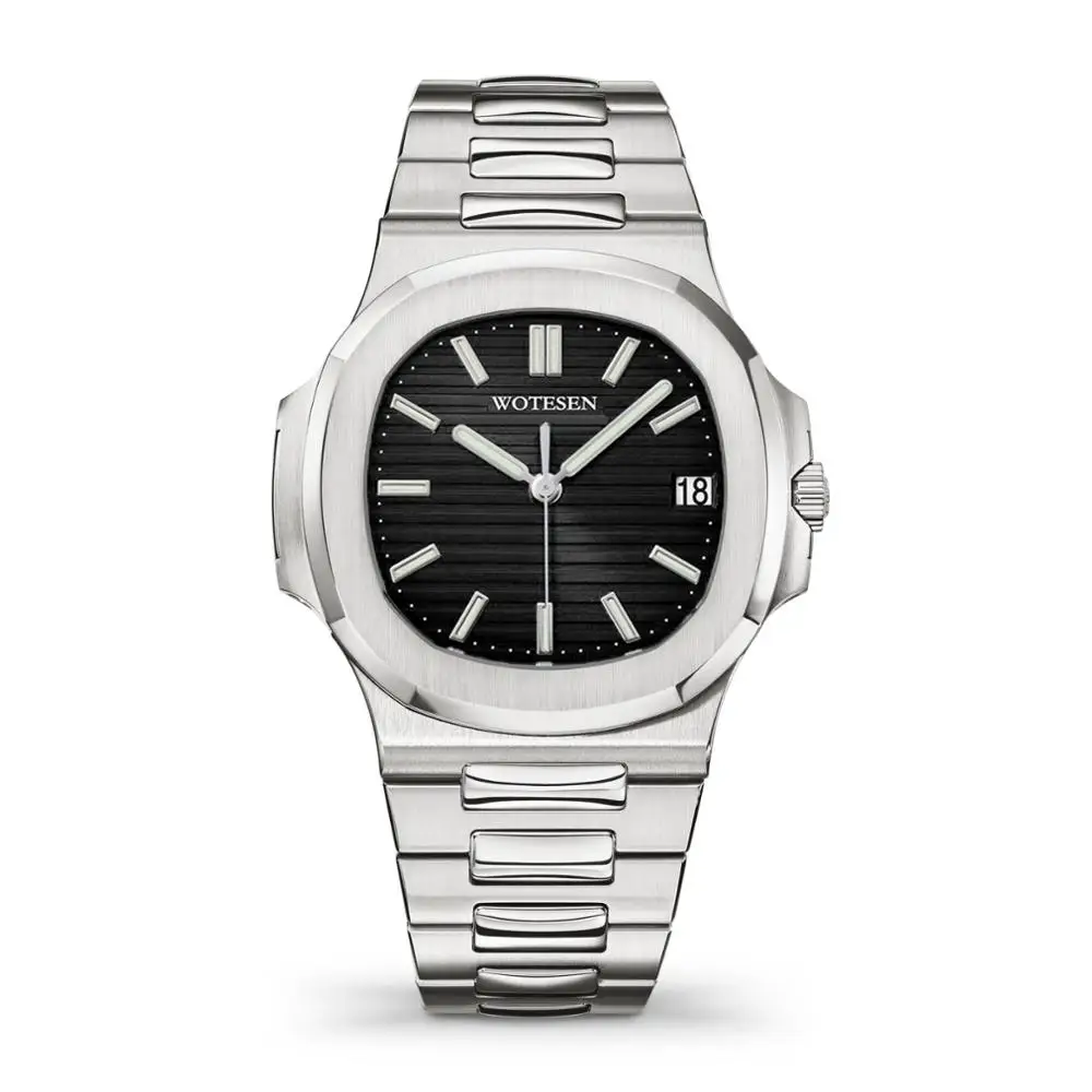 Military Sport Date patek Quartz Wrist Watch Fashion Stainless Steel Men Relogio Masculino Casual Male Clock Wristwatch | Наручные часы