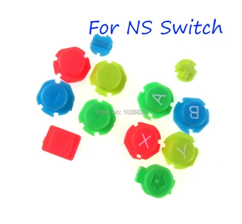 

10sets Colorful ABXY Directions Keys Plastic Buttons Joystick for Switch NS NX Controller for Joy-con Left Right Controller