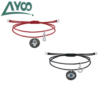 

AYOO New High Quality SWA Classic Fashion Seiko Bracelet Men and Women Couple Devil Eye Hamsa Bracelet