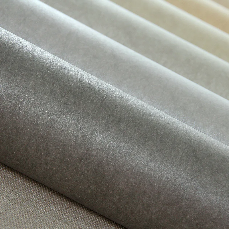 

Living Room Modern Minimalist High Grade Gray Northern European-Style INS Wallpaper Solid Color Plain Color Gray Long Fiber Silk