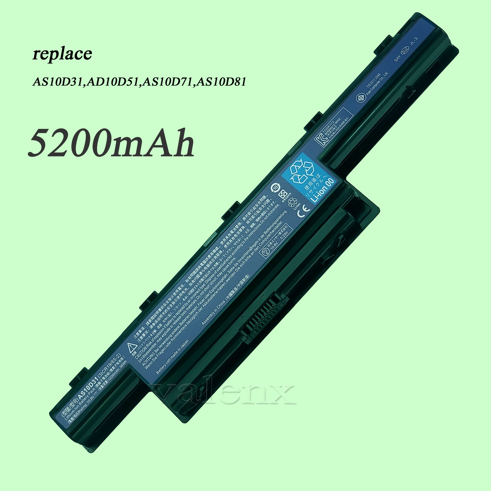 compleet Waarnemen Goed Batterij Voor Acer Aspire 5253, 5333, 5733, 5750, 7560, 7750, E1 531, e1  571 (As10d31, As10d51, As10d81)|Laptop Batterijen| - AliExpress