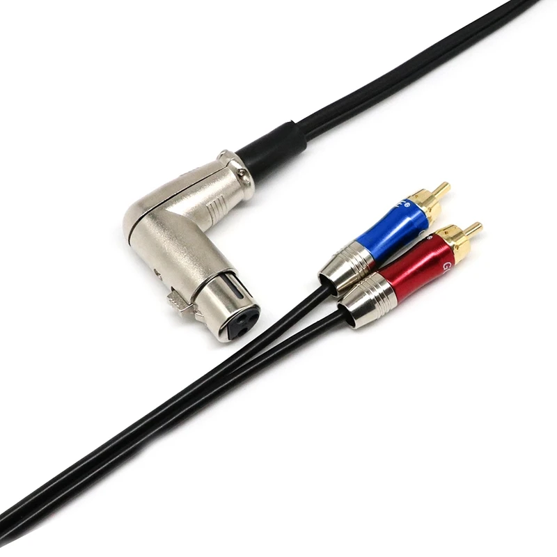 Аудиокабель адаптер аудиокабель для микрофона 90 градусов XLR / RCA|Кабели VGA| |