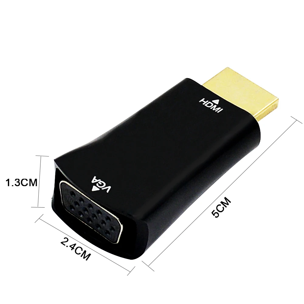 CHIPAL для HDMI к VGA конвертер HDMI2VGA кабель Адаптер конвертера ПК настольный компьютер