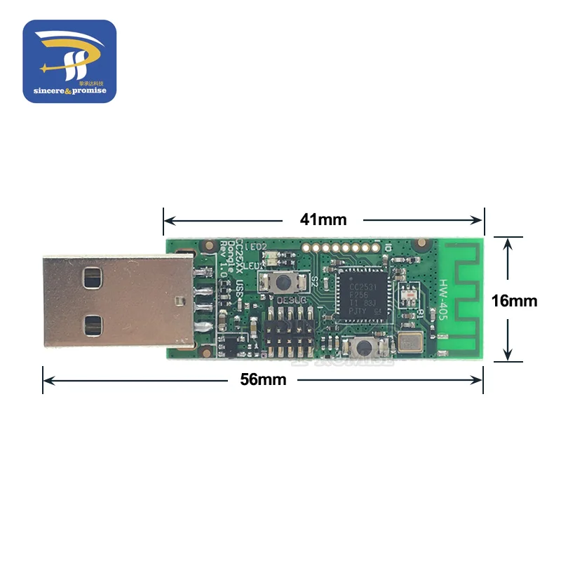 Беспроводной Zigbee CC2531 Sniffer Обнаженная плата пакетный протокол анализатор модуль с usb-портами Dongle Capture Packet Module