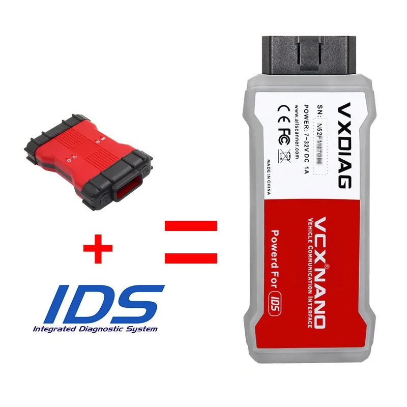 VXDIAG VCX Nano для Ford/Mazda 2 в 1 с IDS OBD OBD2 wifi автомобильный диагностический инструмент Поддержка автомобиля до года многоязычный - Цвет: for Ford Mazda usb