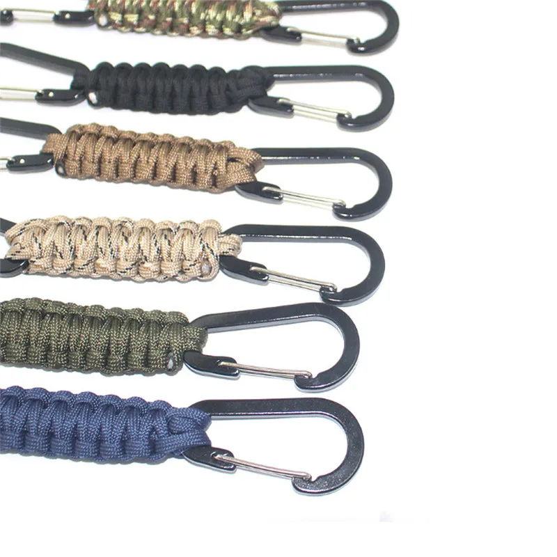 EDC Climb брелок тактический инструмент для выживания на открытом воздухе Карабин Крюк парашютный шнур аксессуары для альпинизма AHPU