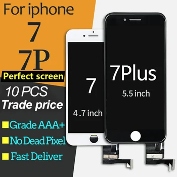 

10pcs/lot For iPhone 7 Plus LCD Display Replacement Parts Touch Screen Digitizer Assembly Perfect Display For iPhone 7 LCD